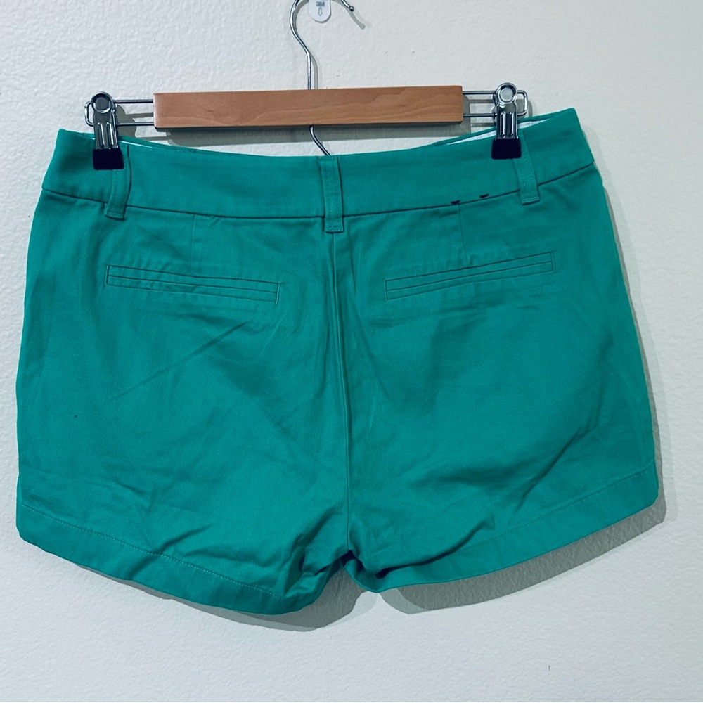 J. Crew Green Classic Twill Bermuda Shorts - Picture 5 of 10